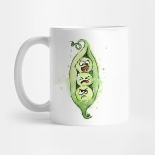 Three Funny Peas in a Pod Mug